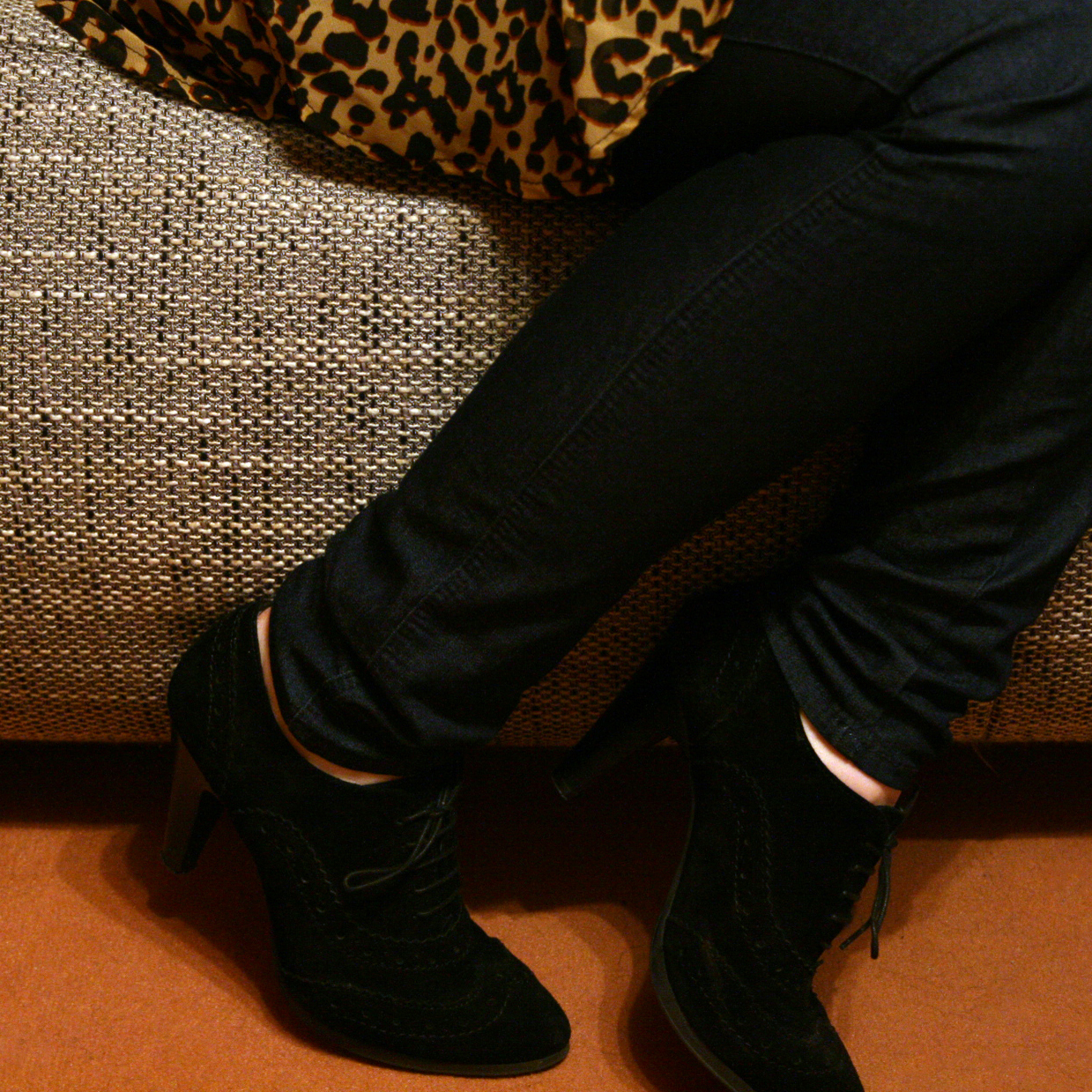 Outfit schwarze Ankle Boots